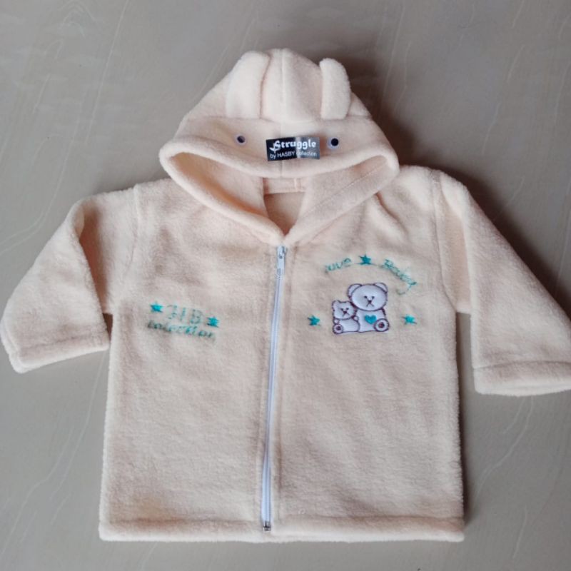 Jaket bayi lembut tebal bulu-Lembut tebal peac