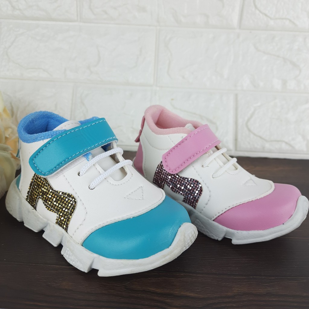 [TAMAN SEPATUKU] SEPATU TRENDY MURAH SNEAKER M TOSCA DAN PINK ANAK USIA 1-3 TAHUN FAX13