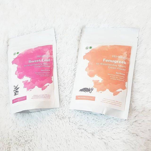 HERBILOGY SWEET LEAF (KATUK) DAN FENUGREEK POWDER UNTUK ASI BOOSTER