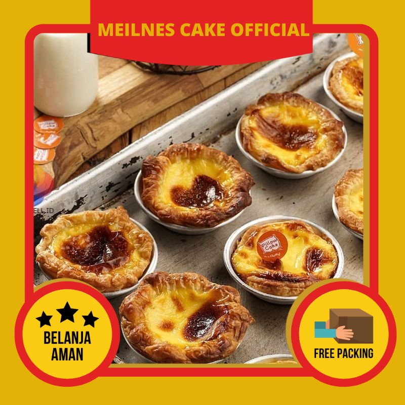 

Meilnes - Portuguese Egg Tart by Pillow Cake - Oleh Oleh Kue Bandung