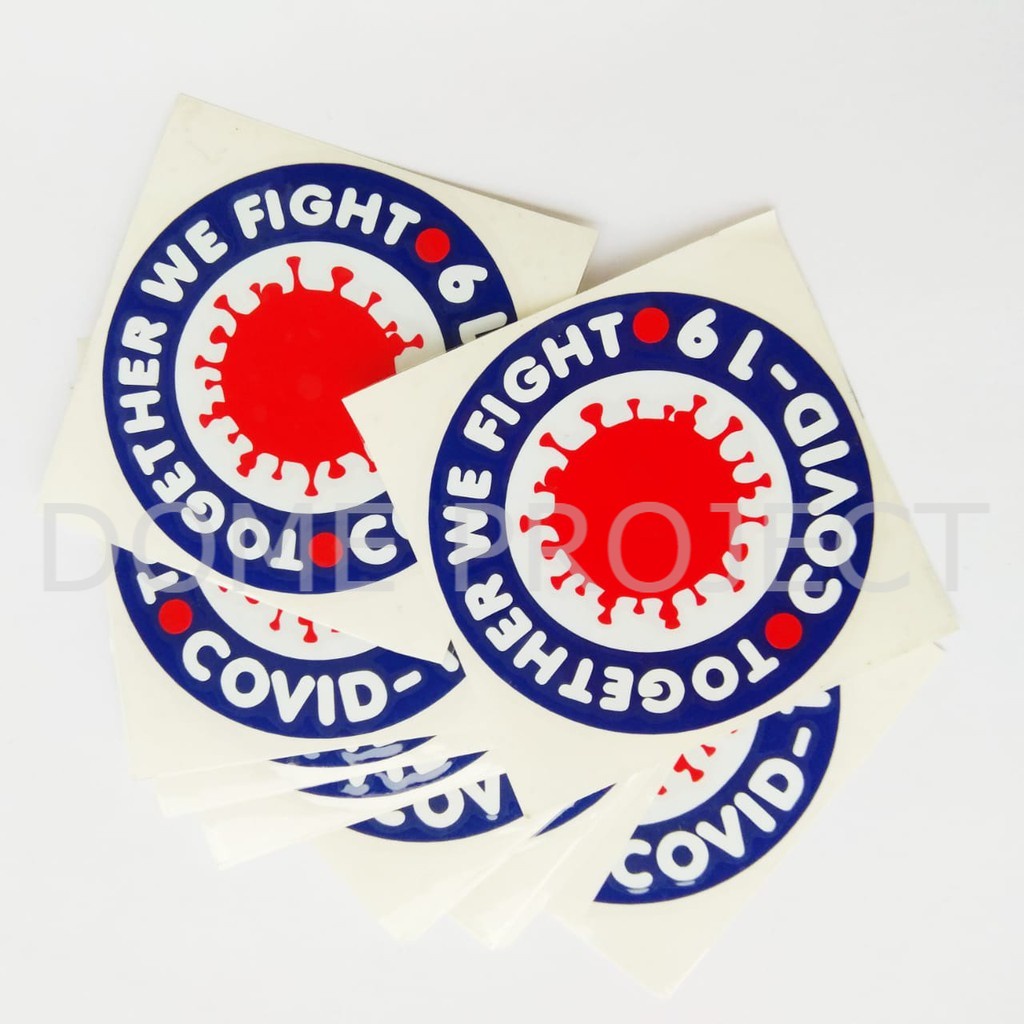 STIKER CUTTING DECAL TOGETHER WE FIGHT STIKER CUTTING STIKER MOBIL SATUAN STIKER OUTDOOR KACA DAN BODY MURAH DAN KEREN