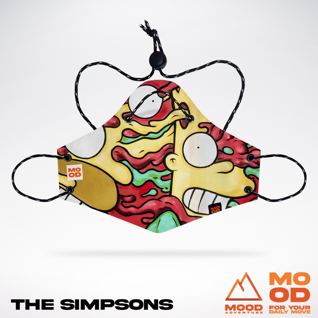 MASKER KAIN FULL PRINT MOOD MASK  - SIMPSONS by MOOD ADVENTURE