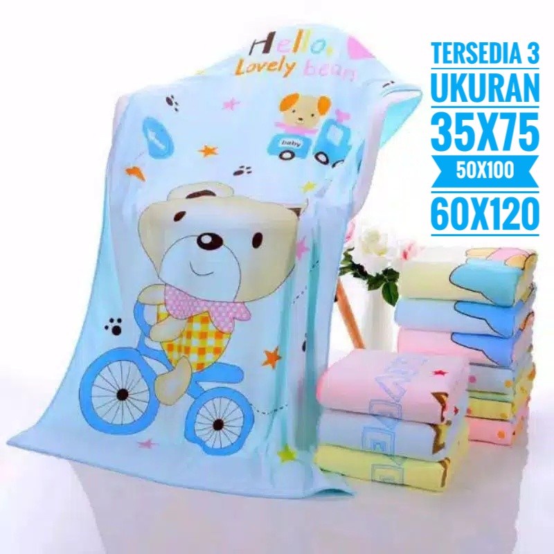 handuk premium bayi dan handuk anak ukuran 60x120