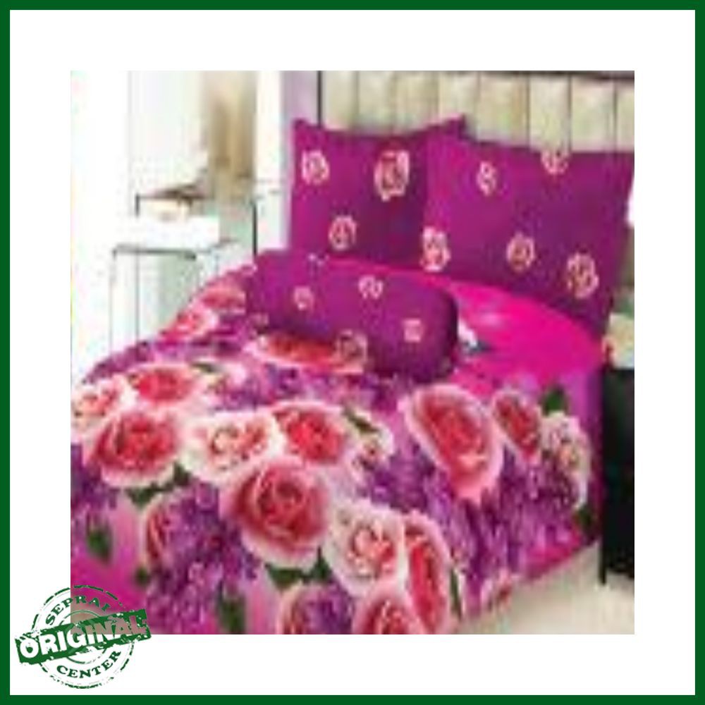 SEPREI LADY ROSE / SPREI LADY ROSE SELENA No.2 QUEEN 160 SEPRAI BUNGA MAWAR MERAH PURPLE