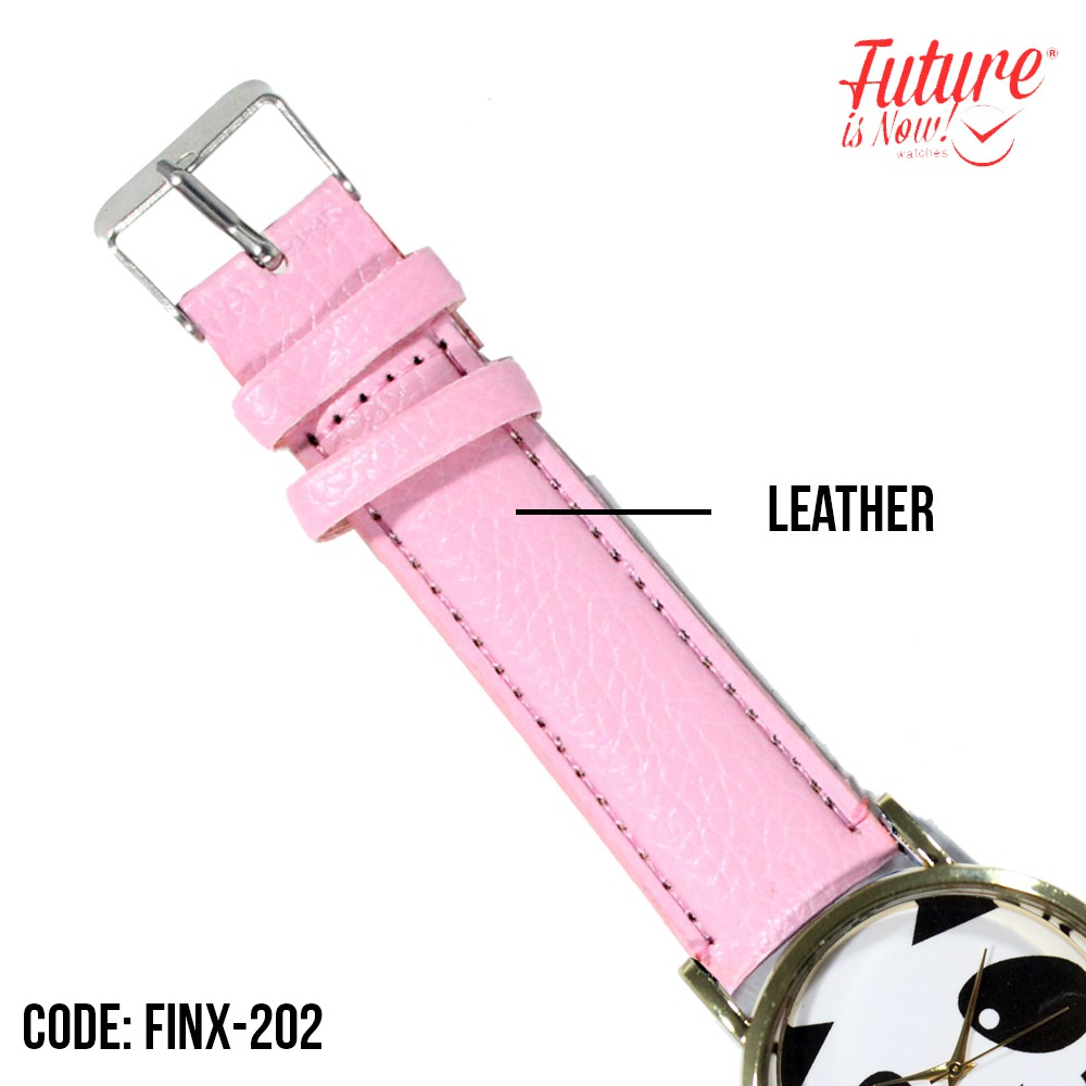 FINX-202 - Jam tangan fashion wanita analog - leather strap - 5 pilihan warna