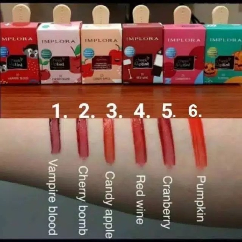 LIP TINT IMPLORA FULL COLOUR/CHEEK &amp; LIP TINT ORI 100%