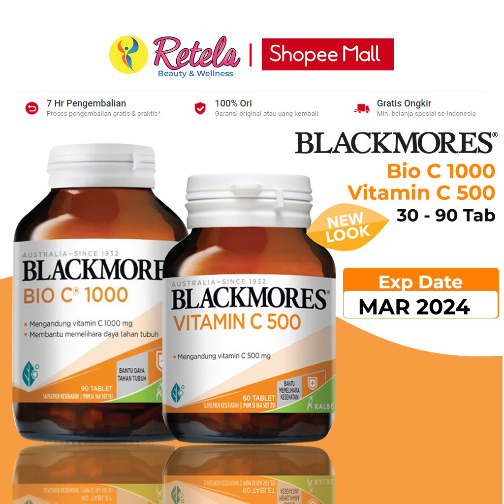 blackmores bio c 1000 mg   blackmores vitamin c 500 mg    antioksidan   vitamin c