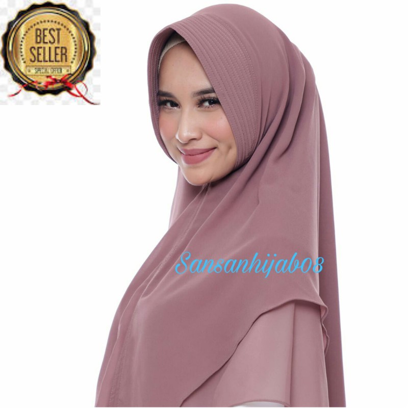 Khimar hijab jilbab syari KHADIJAH SERUTY BABYDOLL