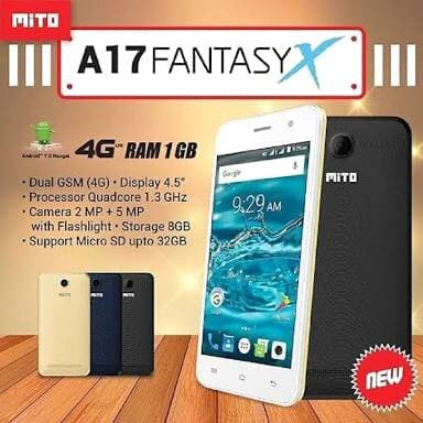 [MURAH] MITO X A17 4G LTE, HP ANDROID MURAH BERKUALITAS, NORMAL & SIAP PAKAI