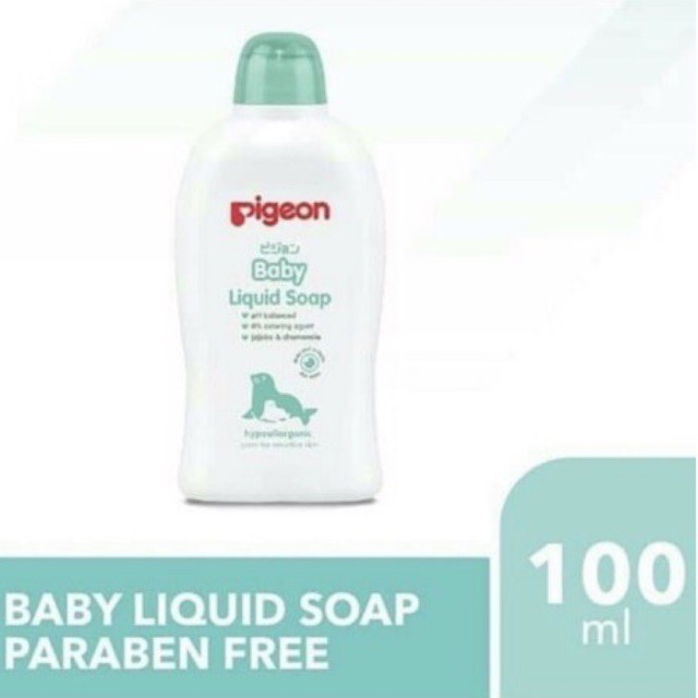 Pigeon Baby Liquid Soap Paraben Free 100ml - Pigeon sabun mandi bayi