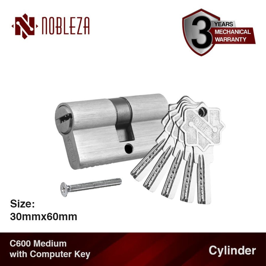 NOBLEZA Cylinder Medium Computer Key Silinder Kunci Komputer Pintu