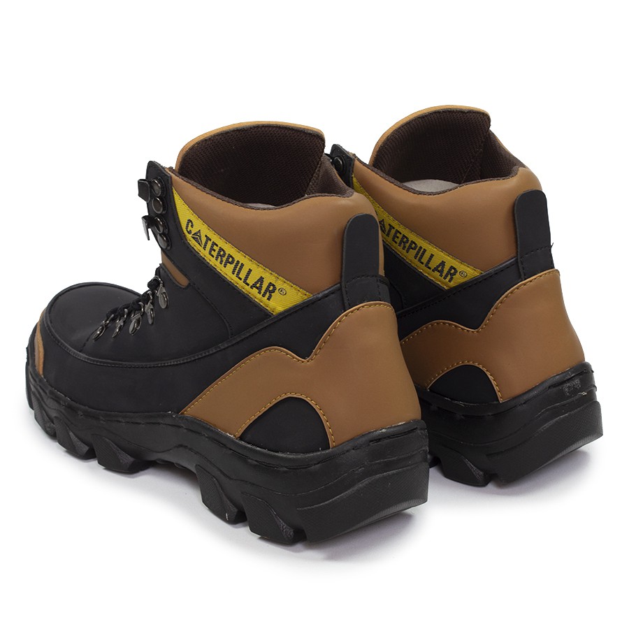 MS SHOP - CUCI GUDANG- Sepatu Boots Safety/Septi C4terpillar Argon Hitam Boot Outdoor Hiking Working