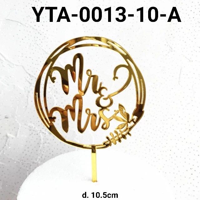 

GR-YTA-0013 CAKE TOPPER AKRILIK KUE MR & MRS WEDDING TUNANGAN PROPOSE BERKUALITAS TINGGI