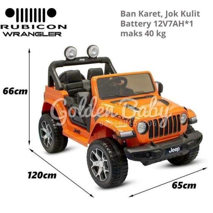 Mobil Mainan Anak Aki Jeep Rubicon Wrangler Lisensi