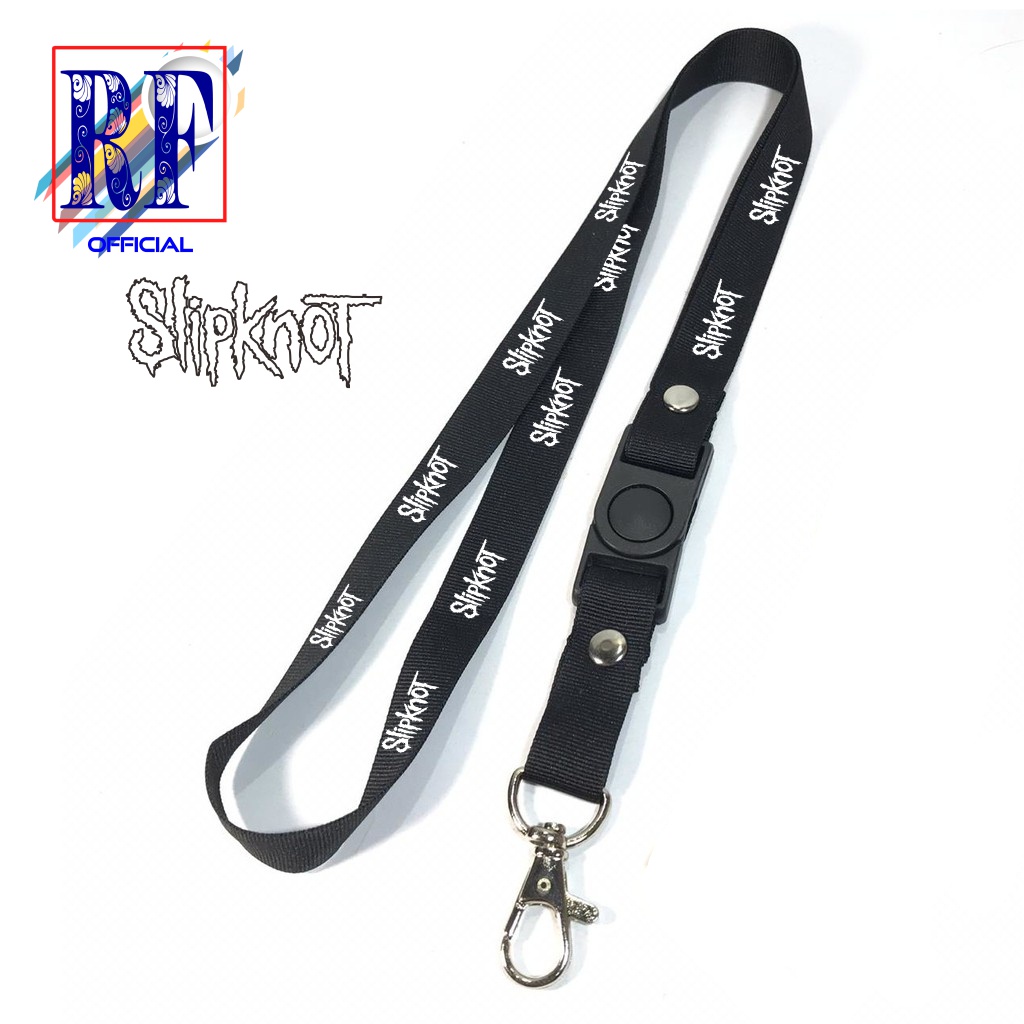 

Gantungan kunci SLIPKNOT band Metal musik rock tali lanyard band gantungan leher id card name tag