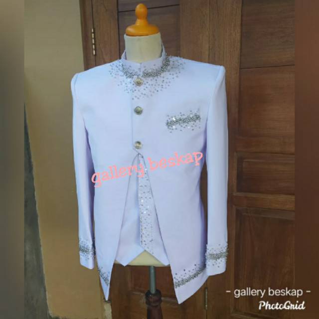 Beskap jas akad semi wool  high twist / beskab akad/ basofi pengantin semi wool high twist / basofi 