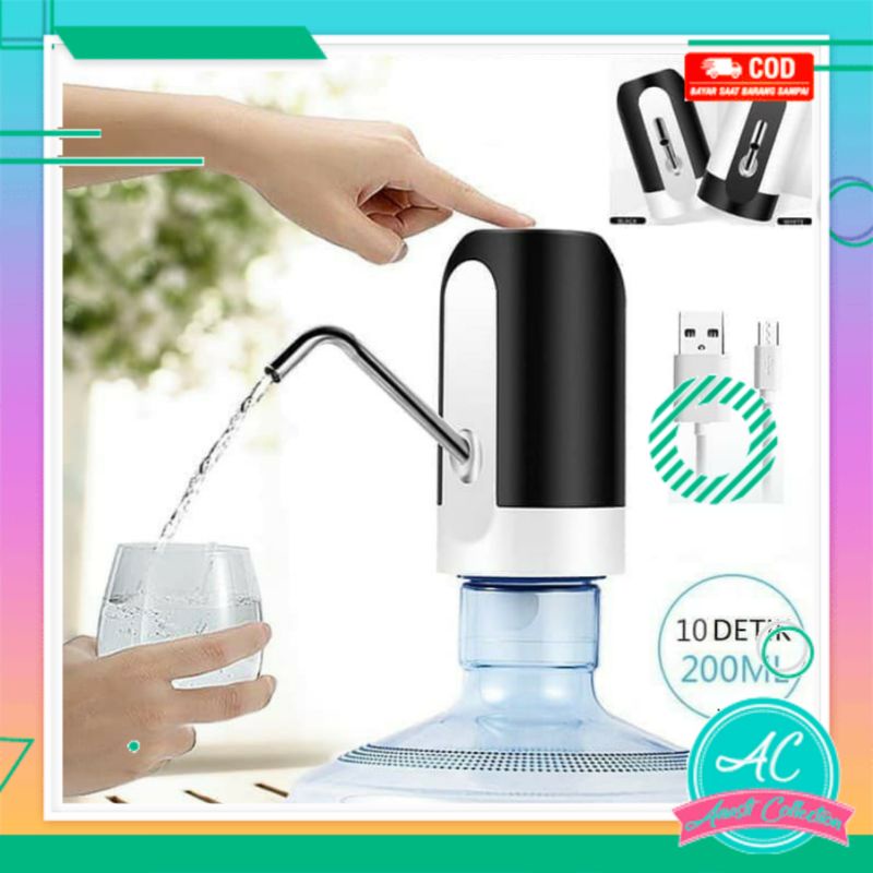 ORIGINAL VANSTAR Pompa air galon elektrik water pump dispenser electric USB LED portable