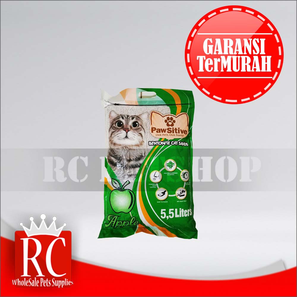 [GOSEND] Pasir Kucing Gumpal Wangi Pawsitive 5.5 Litter Non Cub n Kit Clumping