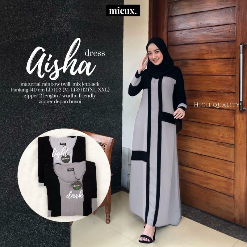 Gamis Turkey | Gamis jetblack | Aisha Dress | Dress turkey