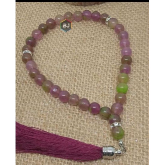 TASBIH BATU RUBY TANZANIA 33 BUTIR