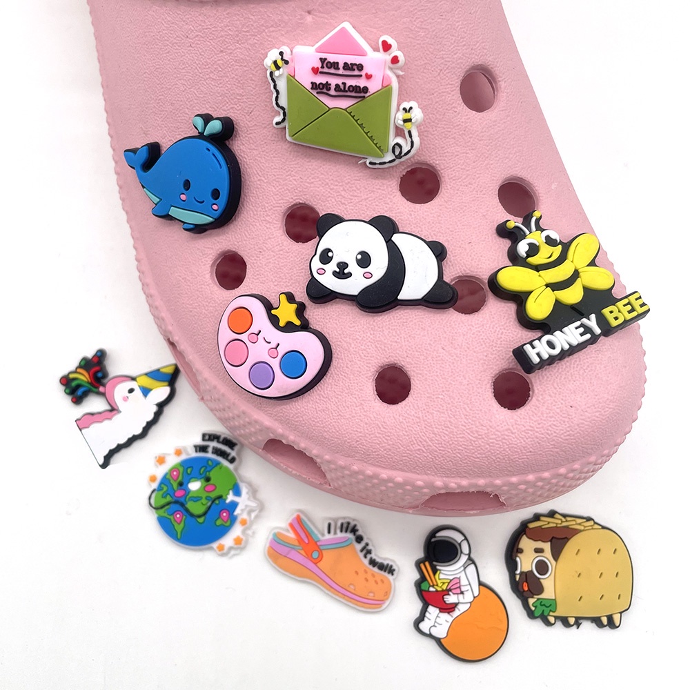 jibbitz crocs  croc charms Aksesoris Sepatu s Lucu Bahan PVC Untuk Anak jibz