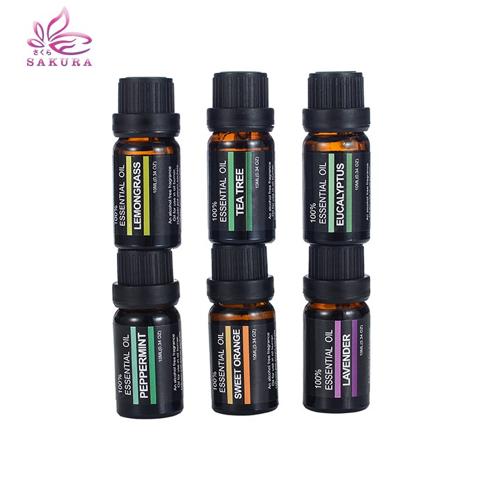 Oil aromaterapi paket 6 PCS Minyak Aromaterapi esensial Oil 10 Ml - SOSOYO