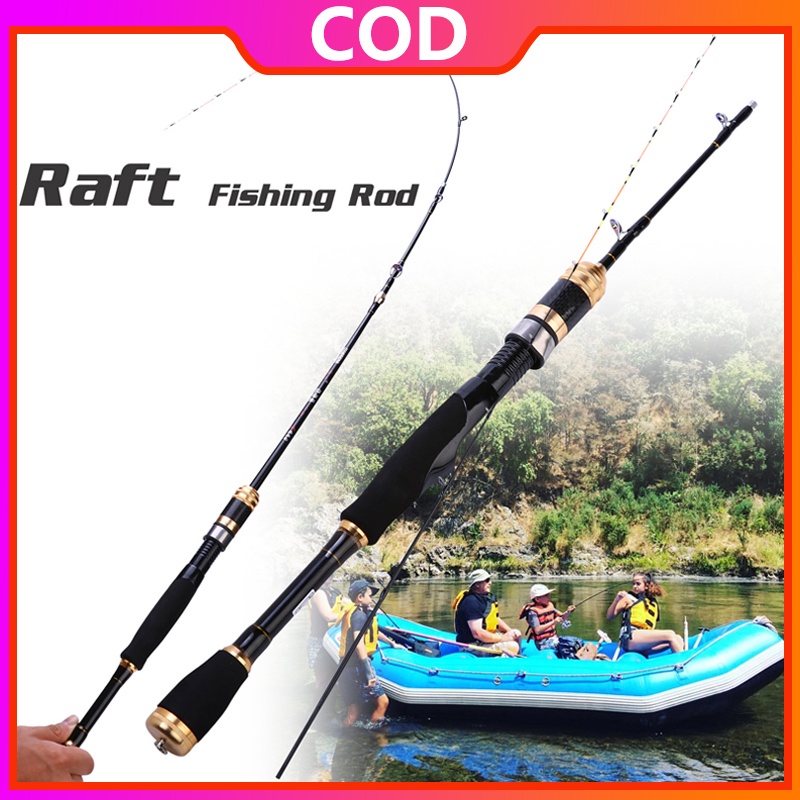 Sougayilang 1.2M Carbon Fiber Joran Pancing Spinning Fishing Rod For Air Asin Fishing Rod Udang Fishing Rod