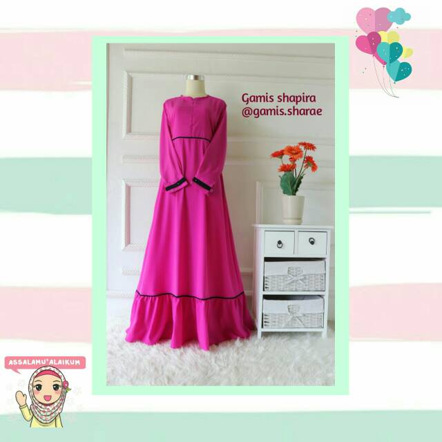 Gamis Sapira Pink Fanta