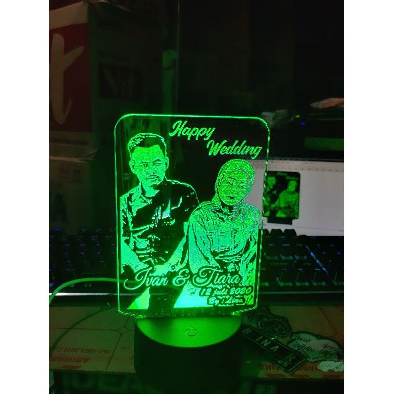 LAMPU TIDUR AKRILIK LED CUSTOM