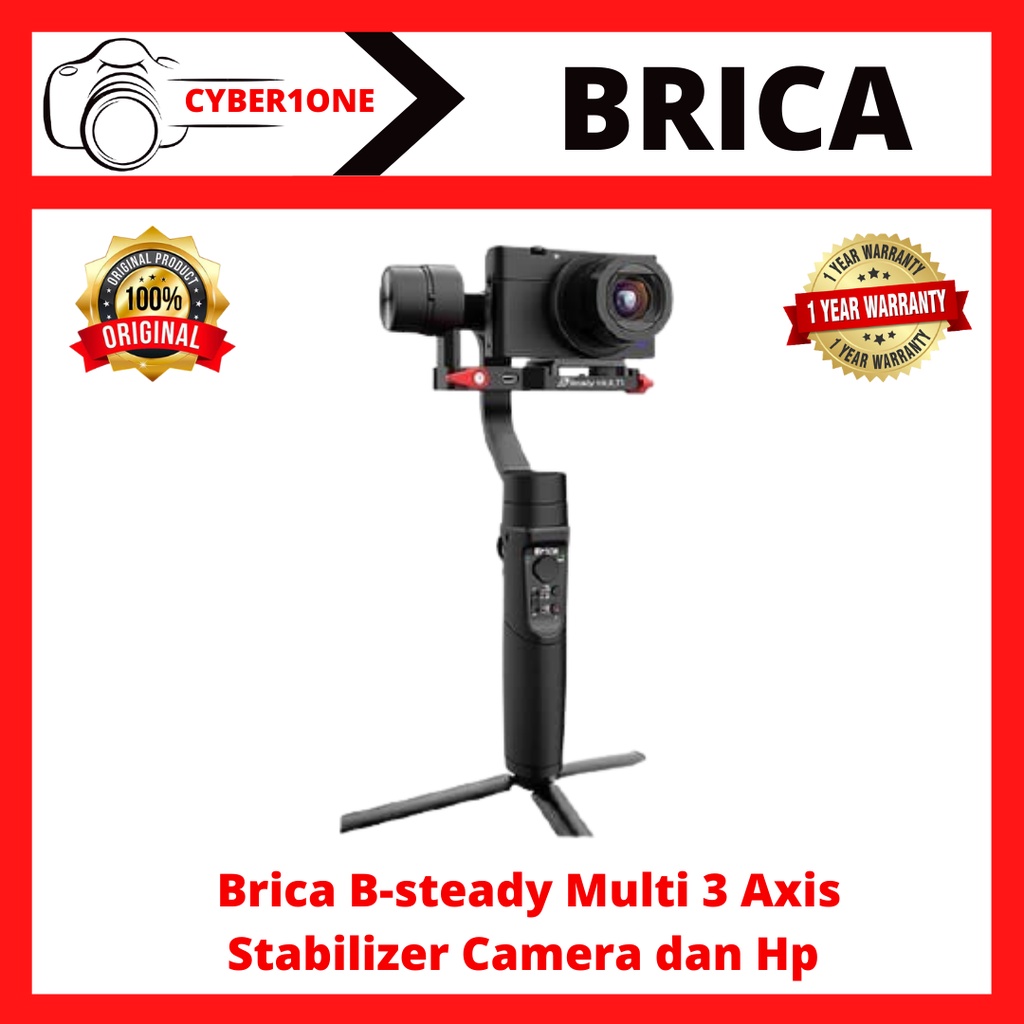 Gimbal Brica B-steady Multi 3 Axis Stabilizer Camera dan Hp