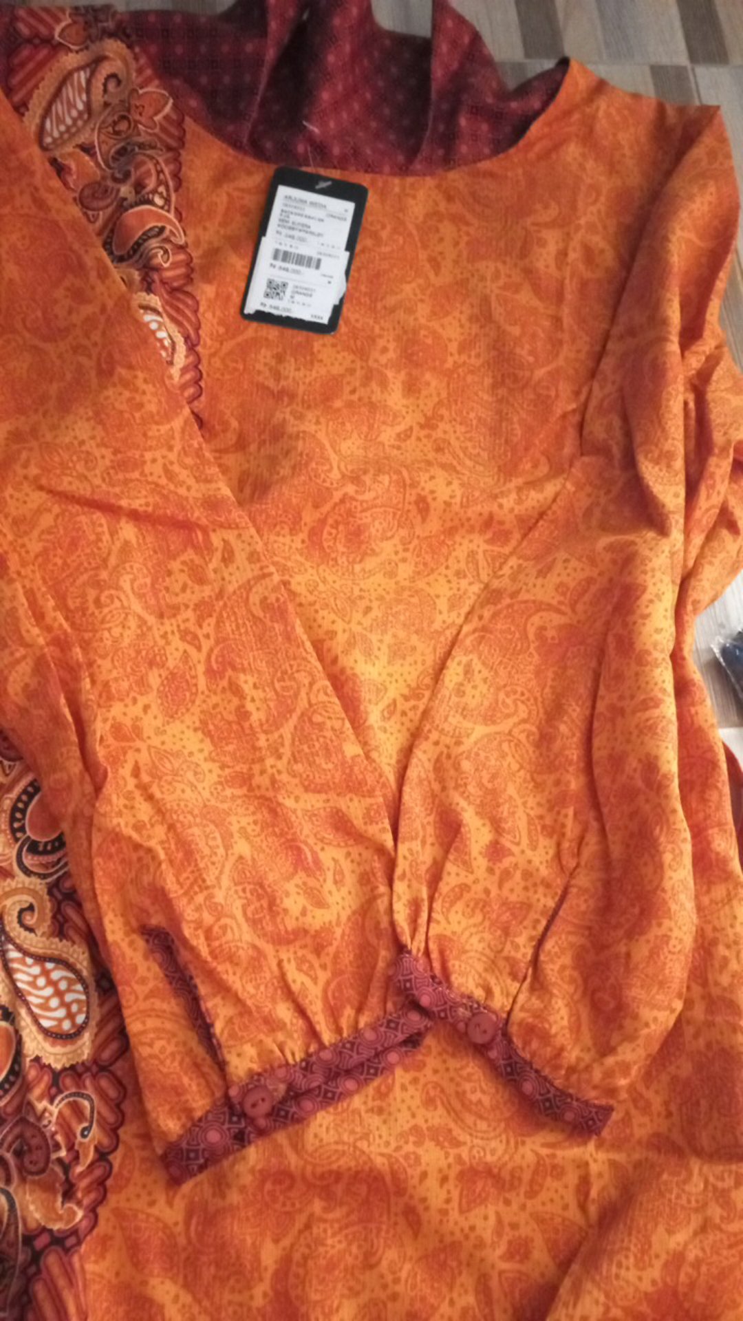 Arjuna Weda Tuniq Batik Parsley - Orange