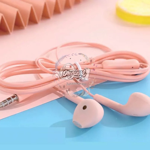 OR697 HANDSFREE EARPHONE HEADSET MACARON EXTRA BASS 3.5MM WARNA WARNI