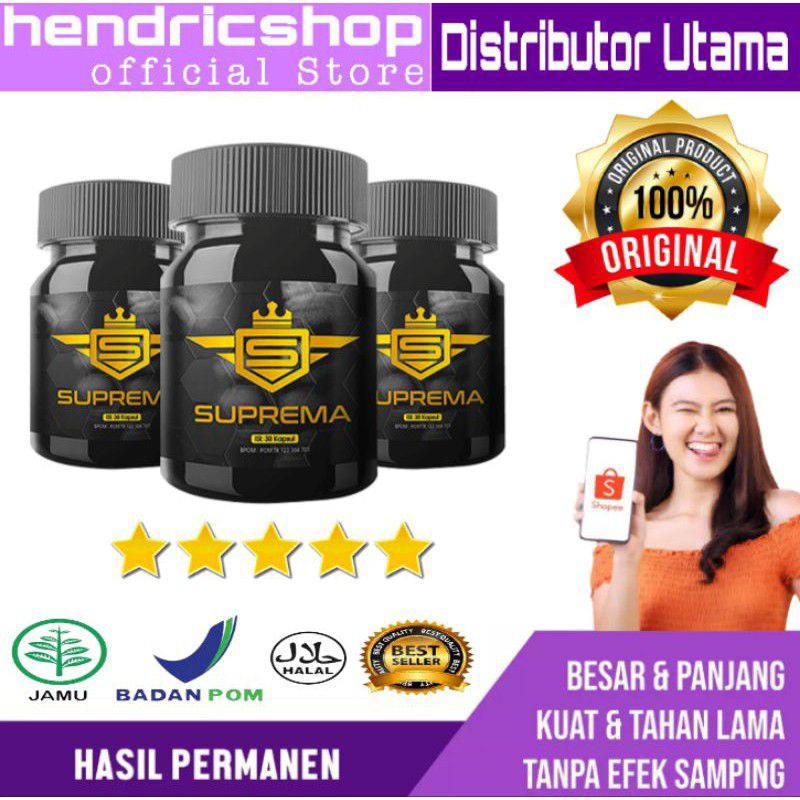 SUPREMA BPOM ASLI ORIGINAL Premium Obat Pembesar Penis Kelamin Vital Kuat Sex Pria Tahan Lama 2