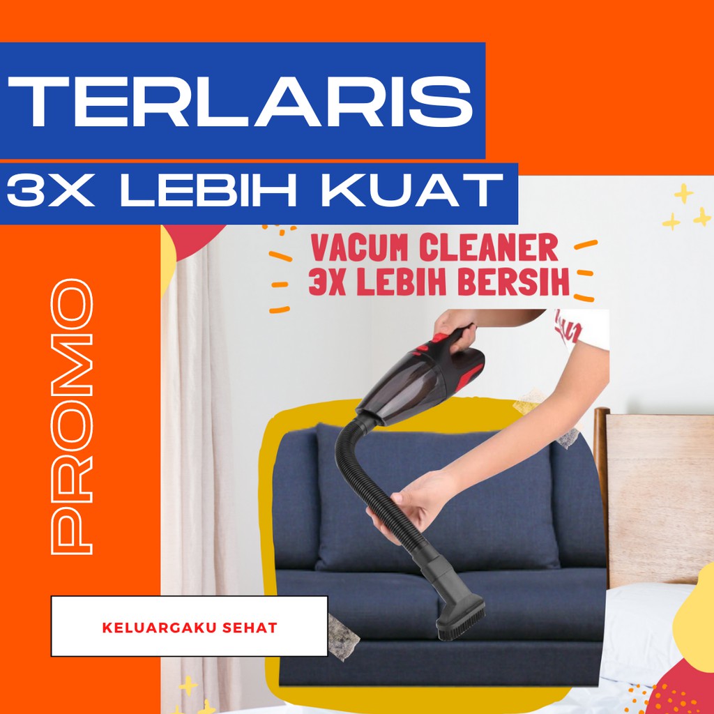 COD Vacuum fakum facum vakum pakum cleaner mini robot alat penyedot penghisap debu mobil kasur rumah