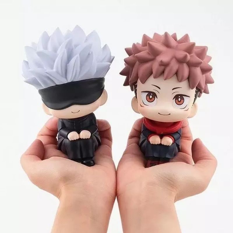 figure Jujutsu Kaisen Anime cute Gojo Satoru itadori Yuji/minifigure pajangan jujutsu kaisen