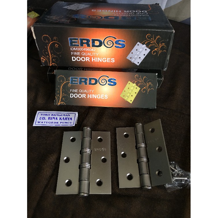 Engsel Jendela 3 Inch Tebal Silver / gold Merek Erdos Engsel Jendela Pintu