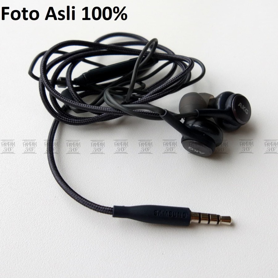 Headset Samsung S8 Plus Note 8 EO-IG955 EO IG955 Original OEM By AKG Warna Hitam Handsfree Earphone