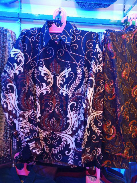 Kemeja Batik Lengan Panjang Kemeja Batik Pria Baju Batik Reguler #1