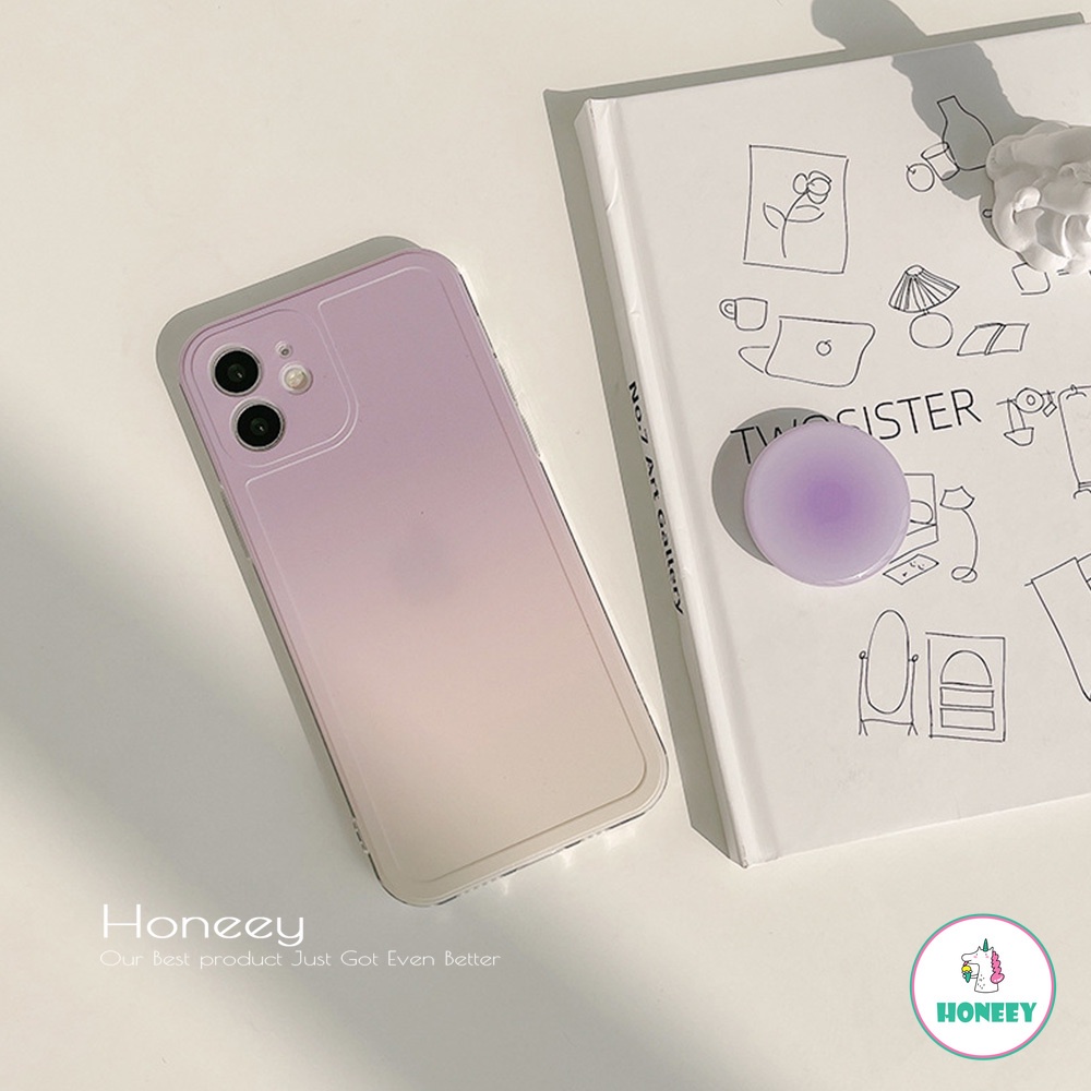 Expanding Phone Stand Holder 3D Glitter Shiny Gradient Silicone Phone Stand Holder Finger Holder Gasbag Fold Bracket Mobile Phone Grips