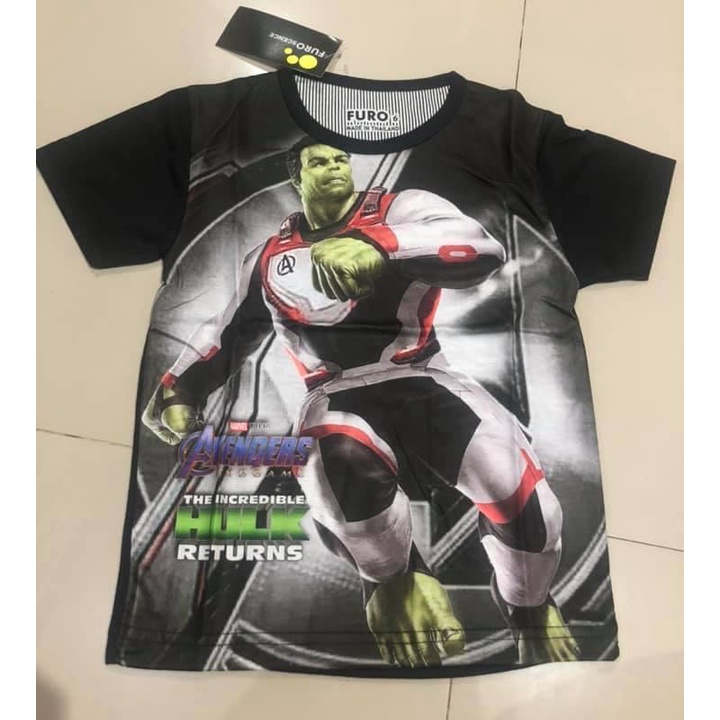 CUCI GUDANG Baju Kaos Anak Laki-laki Tema Hero Avengers Hulk Printing Art 1 Furo