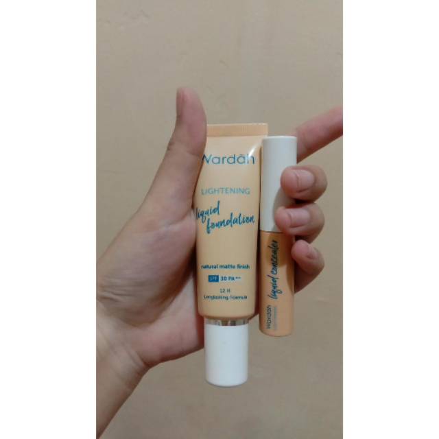 Preloved wardah lightening foundation dan concealer