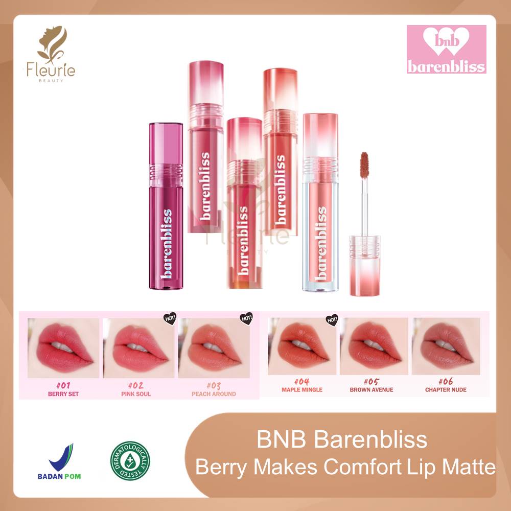 BNB Barenbliss Berry Makes Comfort Lip Matte - Lip Matte Barenbliss Original BPOM