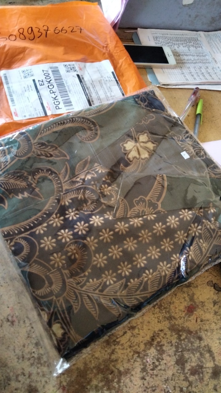 Seling Hijau Batik Pria Lengan Panjang Full Furing Batik Solo