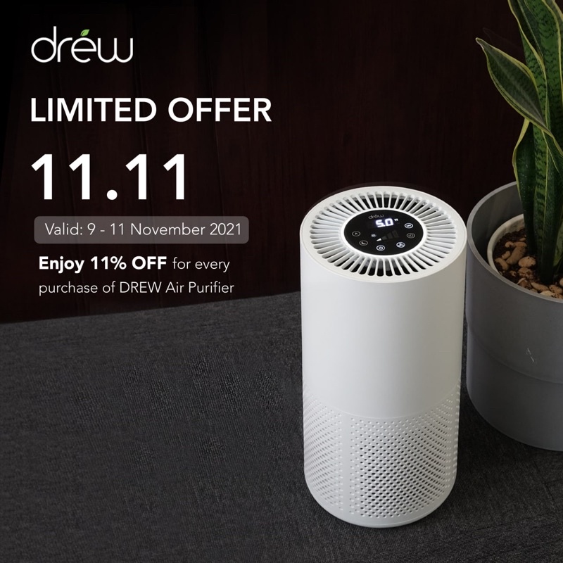 DREW Pure 5 Air Purifier - Mesin Pembersih Udara