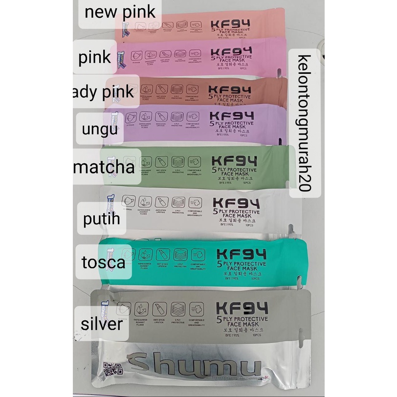 Masker KF94 5 PLY SHUMU ORIGINAL