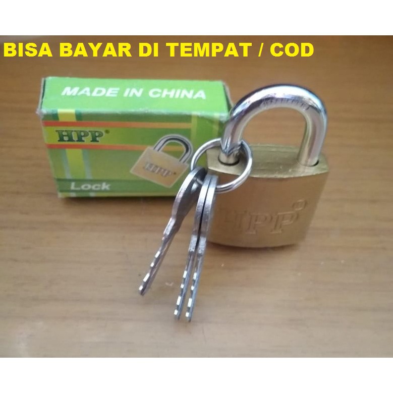 Gembok pengaman HPP 20mm/25mm/32mm/38mm / gembok kecil / gembok tas/koper