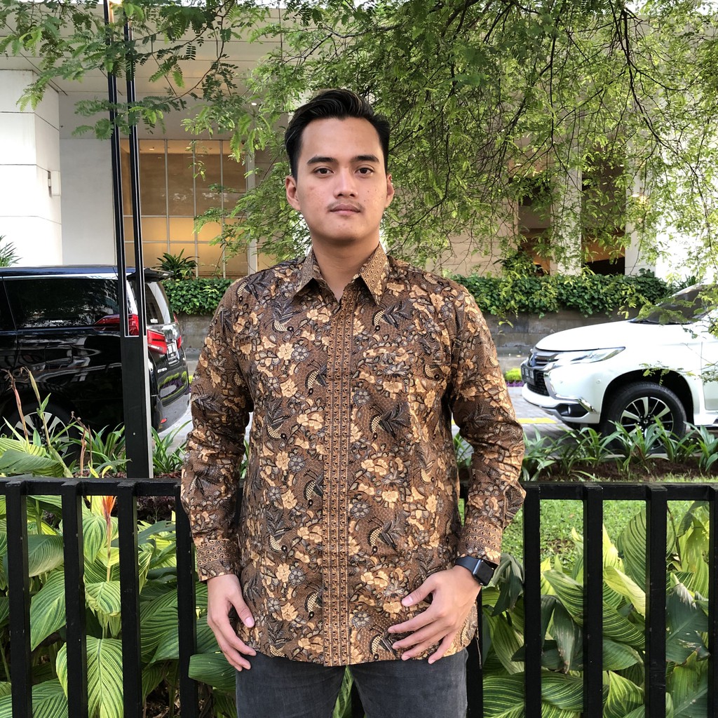 KEMEJA BATIK LAPIS FURING LENGAN PANJANG EXCLUSIVE ATASAN BATIK PRIA USMAN M L XL XXL