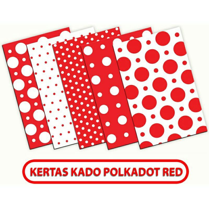 

KERTAS KADO SQUEEZY ISI 5 MOTIF/5 LEMBAR 65CM X 50CM POLKADOT RED