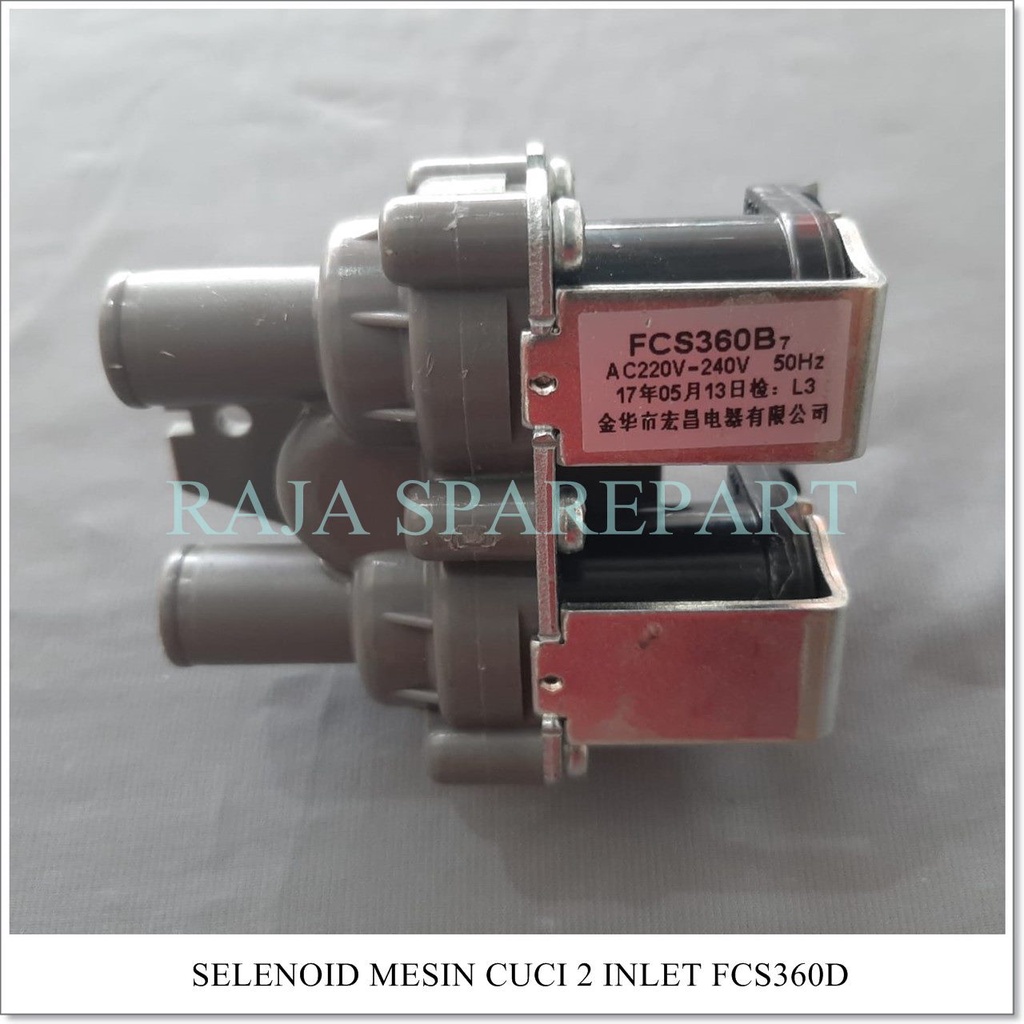 Selenoid / Water Inlet Mesin Cuci INLET DOUBLE FCS360D (AC 220V)