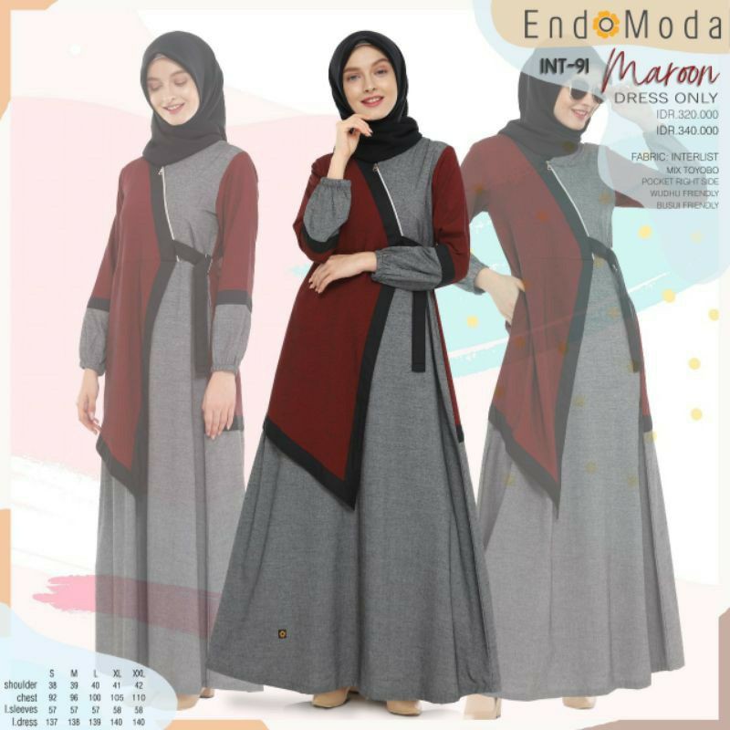 GAMIS ENDOMODA INT 91 MAROON &amp; GREEN